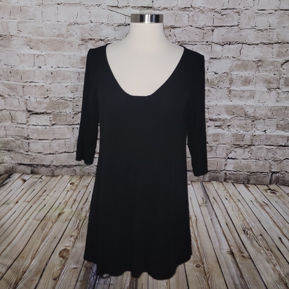 Eileen Fisher Silk Top Size S Black